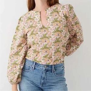 J Crew with Liberty Fabric Butterfields Poppy Blouse S